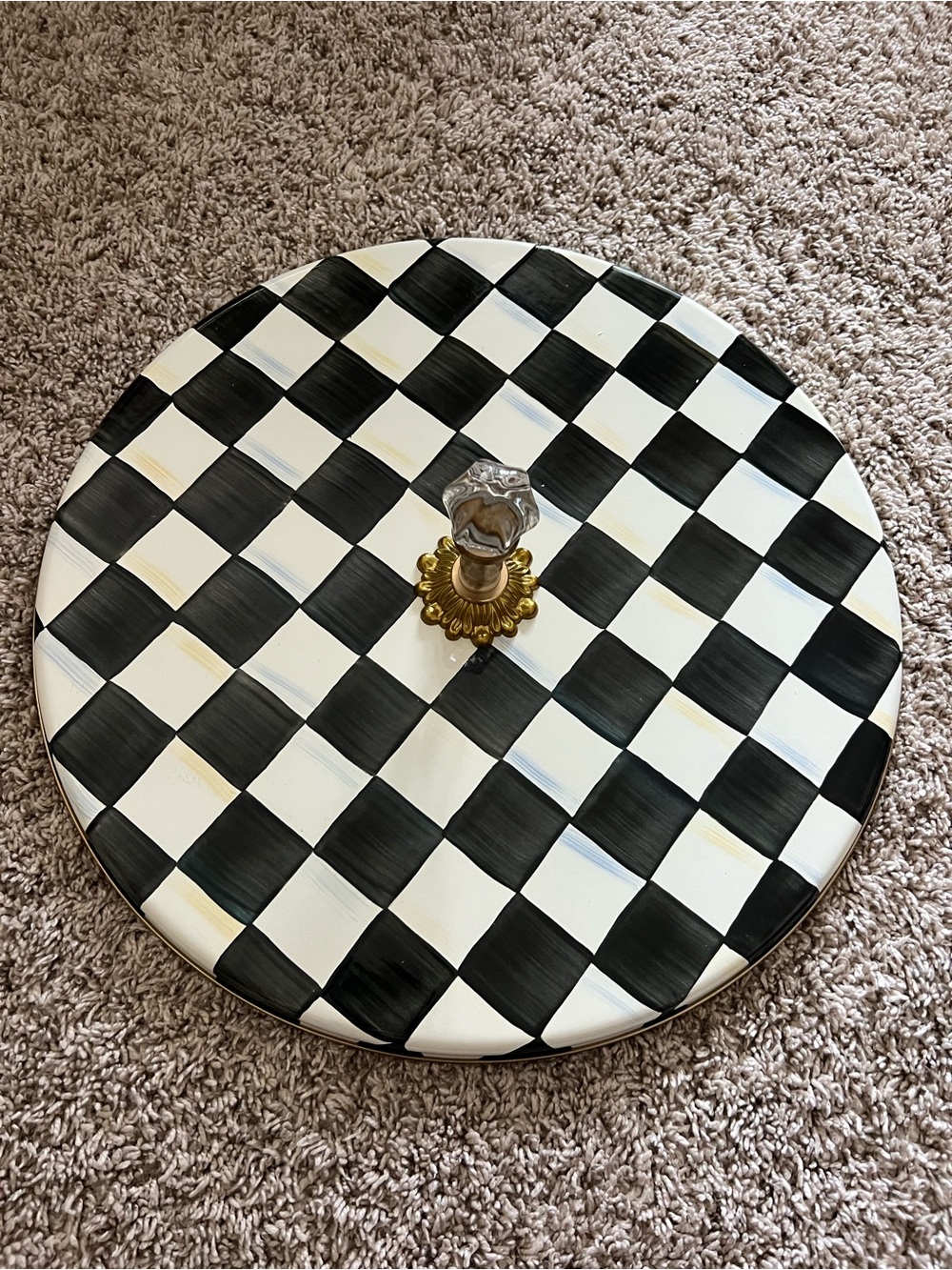 MacKenzie-Childs Courtly Check Cheese Course